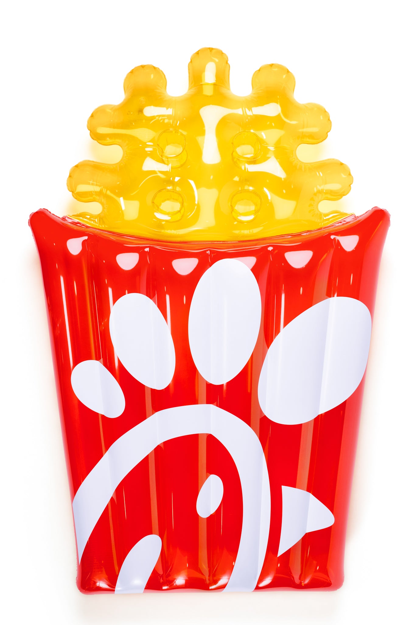 Red, yellow, and white Large Waffle Fry Pool Float