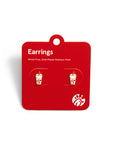 Chick-fil-A® Cup Earrings on red packaging