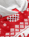 Waffly Wonderful Adult Fleece Lined Wearable Blanket