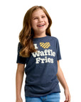 I Heart Waffle Fries Kids Tee