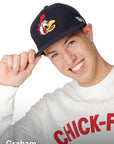 Man smiling wearing Chick-fil-A Heritage Doodles Wool Hat
