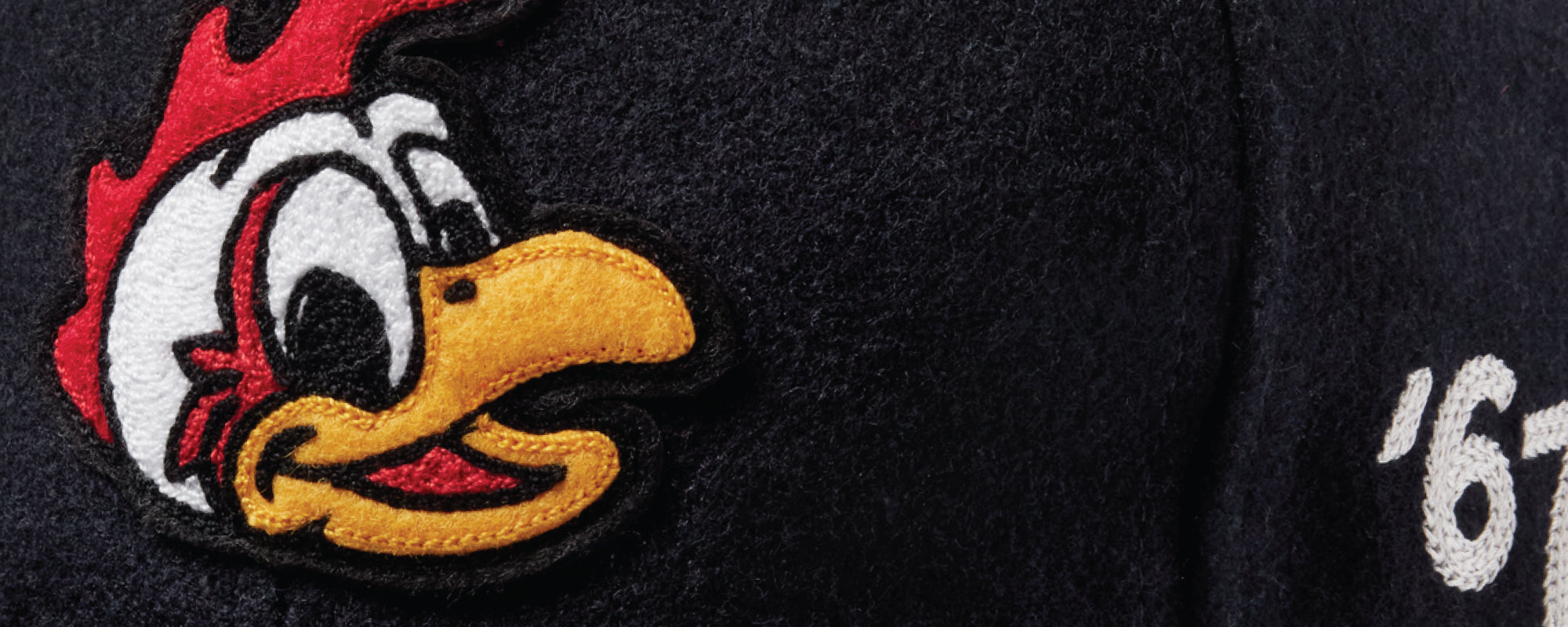 Close up of Heritage Doodles Wool Hat