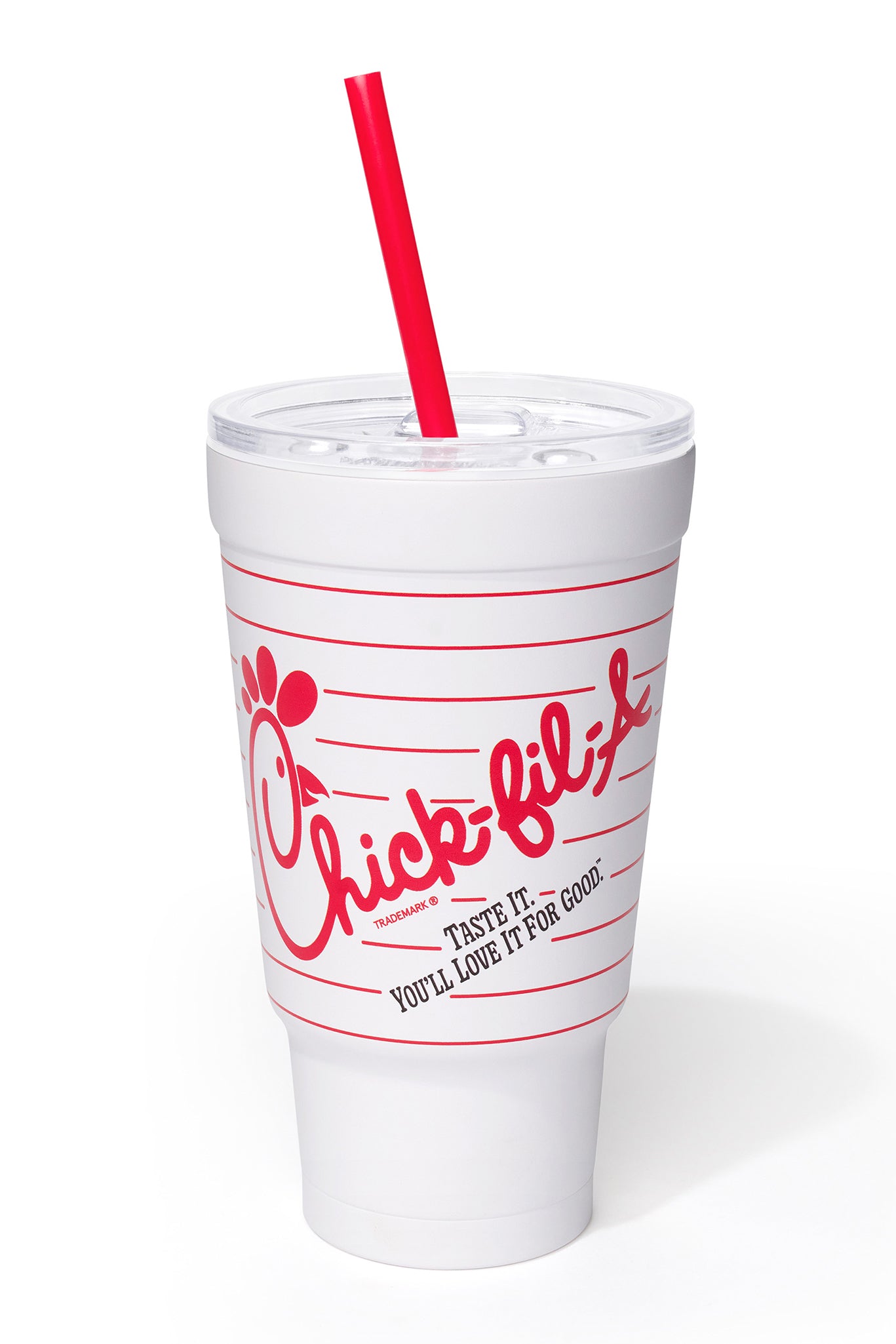 Retro Chick-fil-A Striped 24oz Insulated Cup