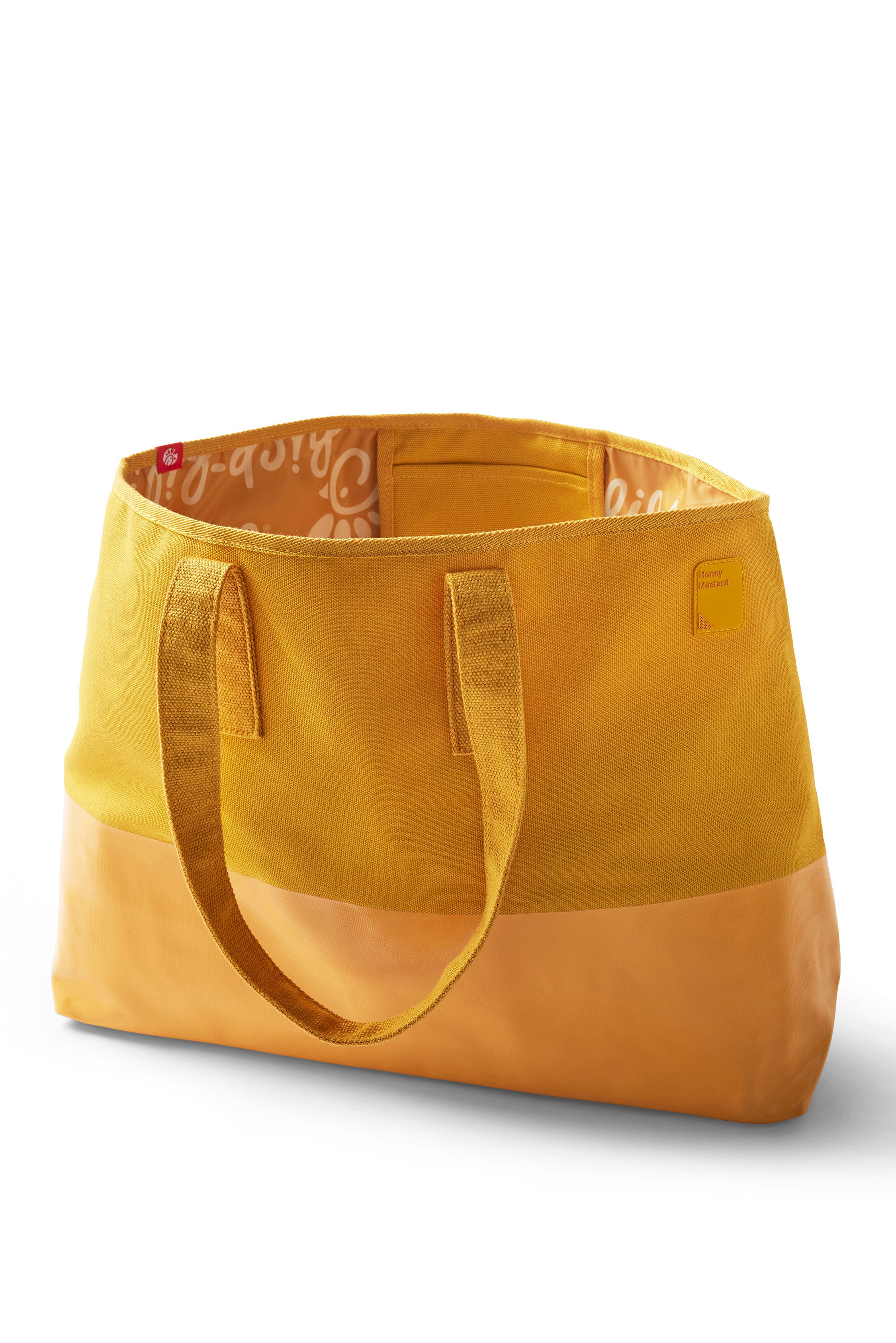 Oversized Dipped Tote Honey Mustard