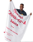 Man holding Chick-fil-A Sauce Blanke
