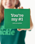 Woman holding “You’re my