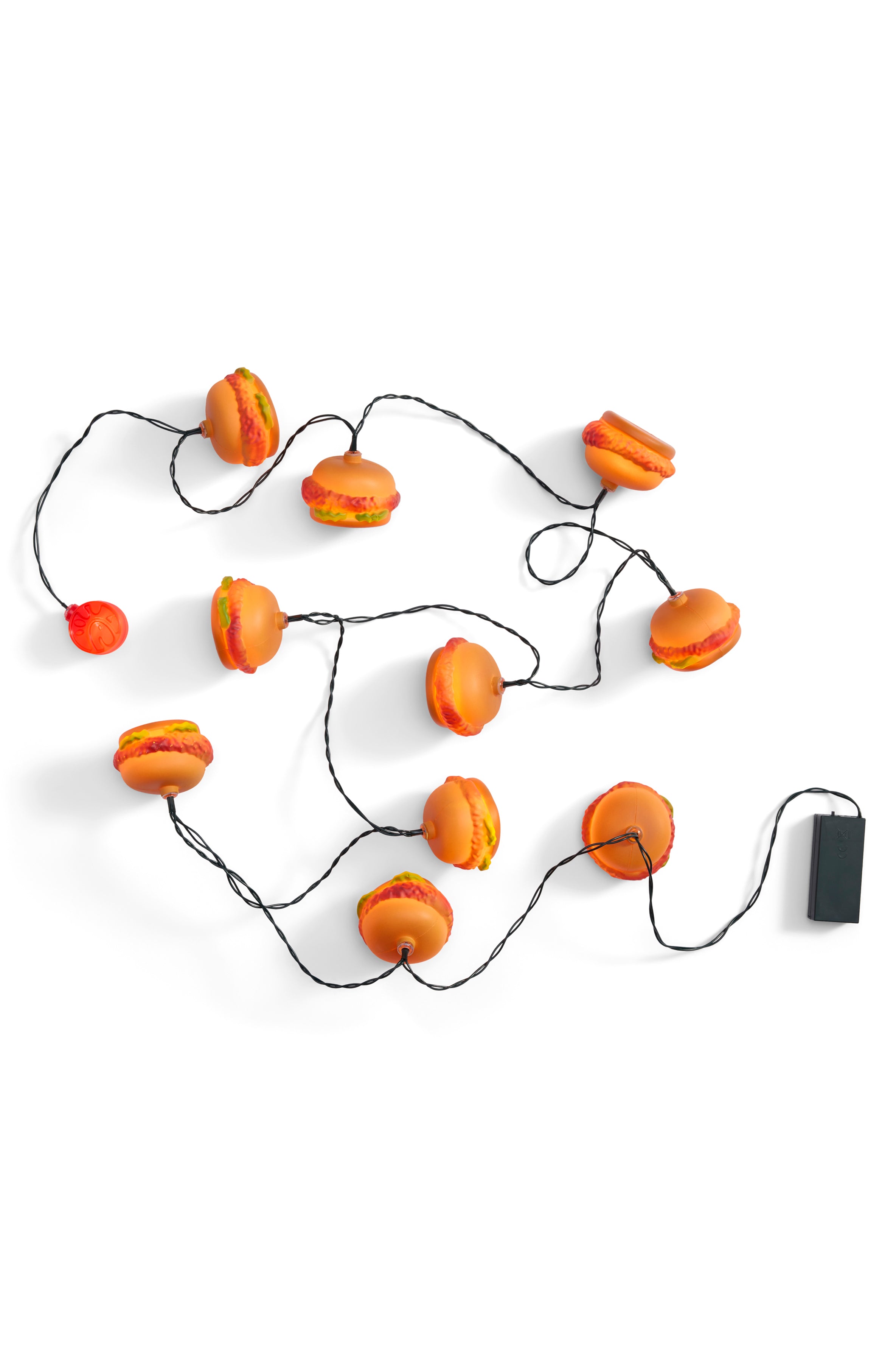 Original Chick-fil-A Chicken Sandwich String Lights with lights on