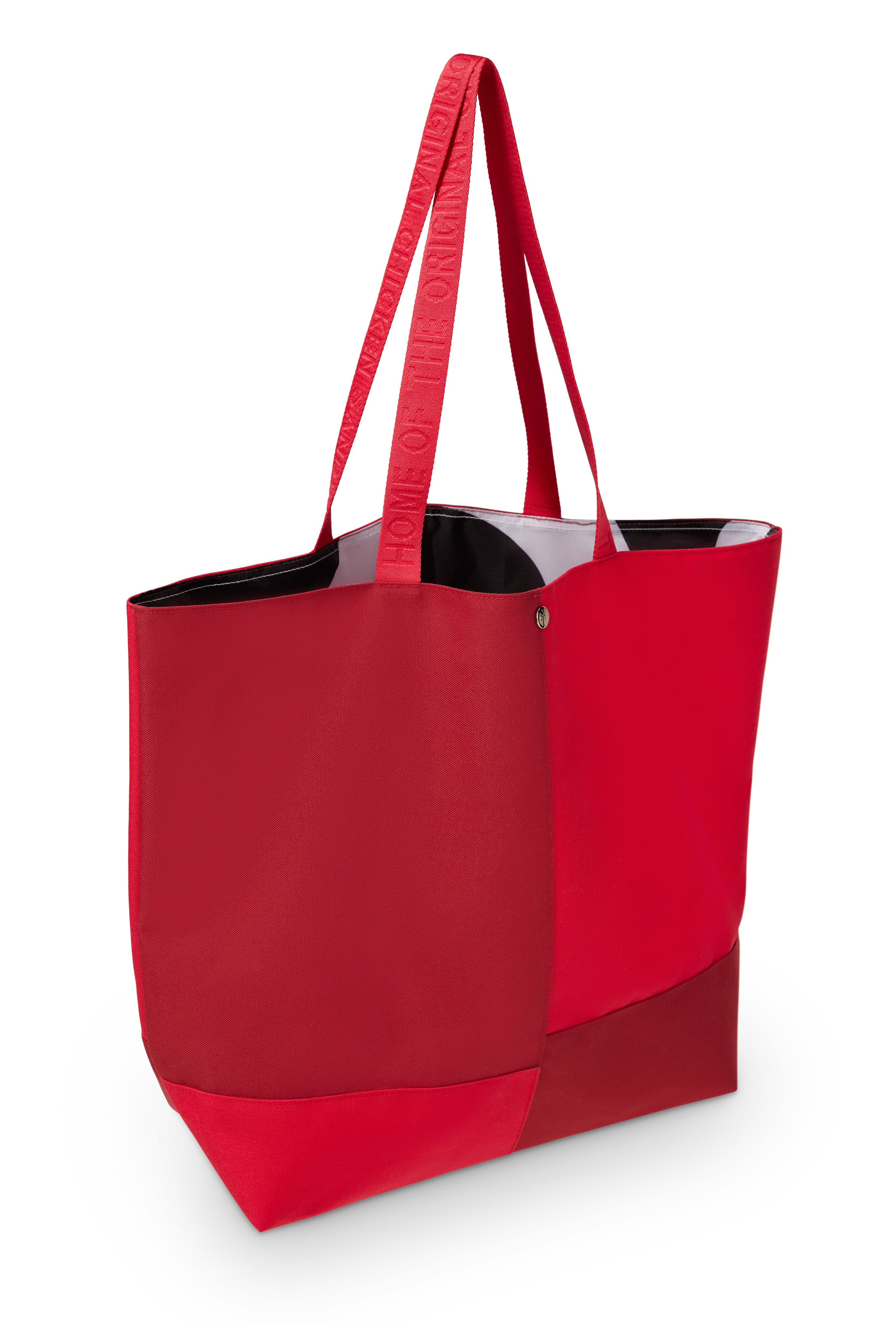 Filled tone-on-tone red Oversized Tote Bag