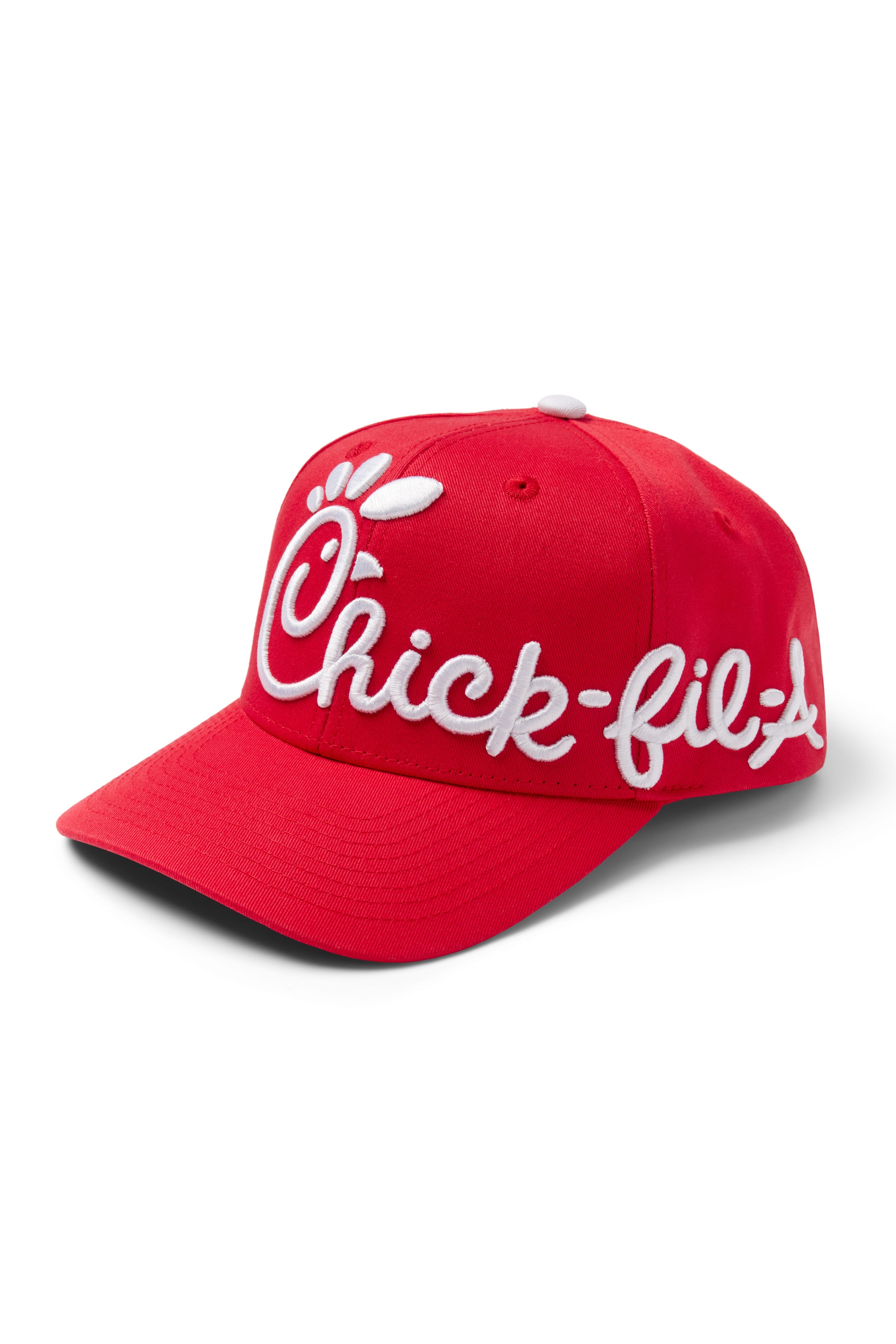 Classic Chick-fil-A Embroidered Hat with raised white Chick-fil-A embroidery