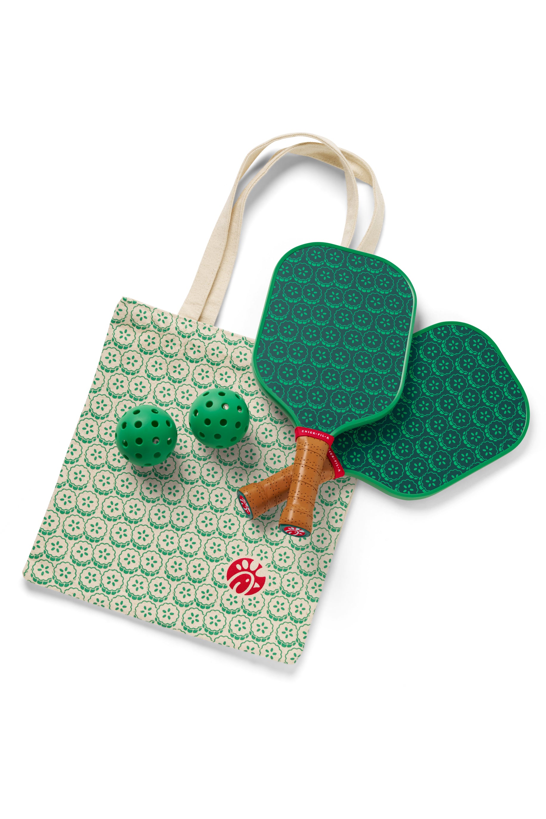 Pickle Pickle™ Pickleball Set with 2 paddles, 2 green balls, and 1 tote bag
