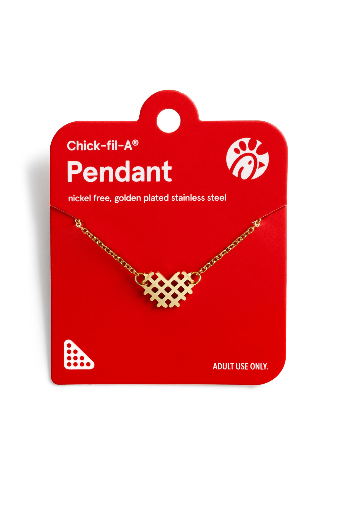 Chick-fil-A® Waffle Fry Heart Gold Necklace | Chick-fil-A – Shop Chick ...