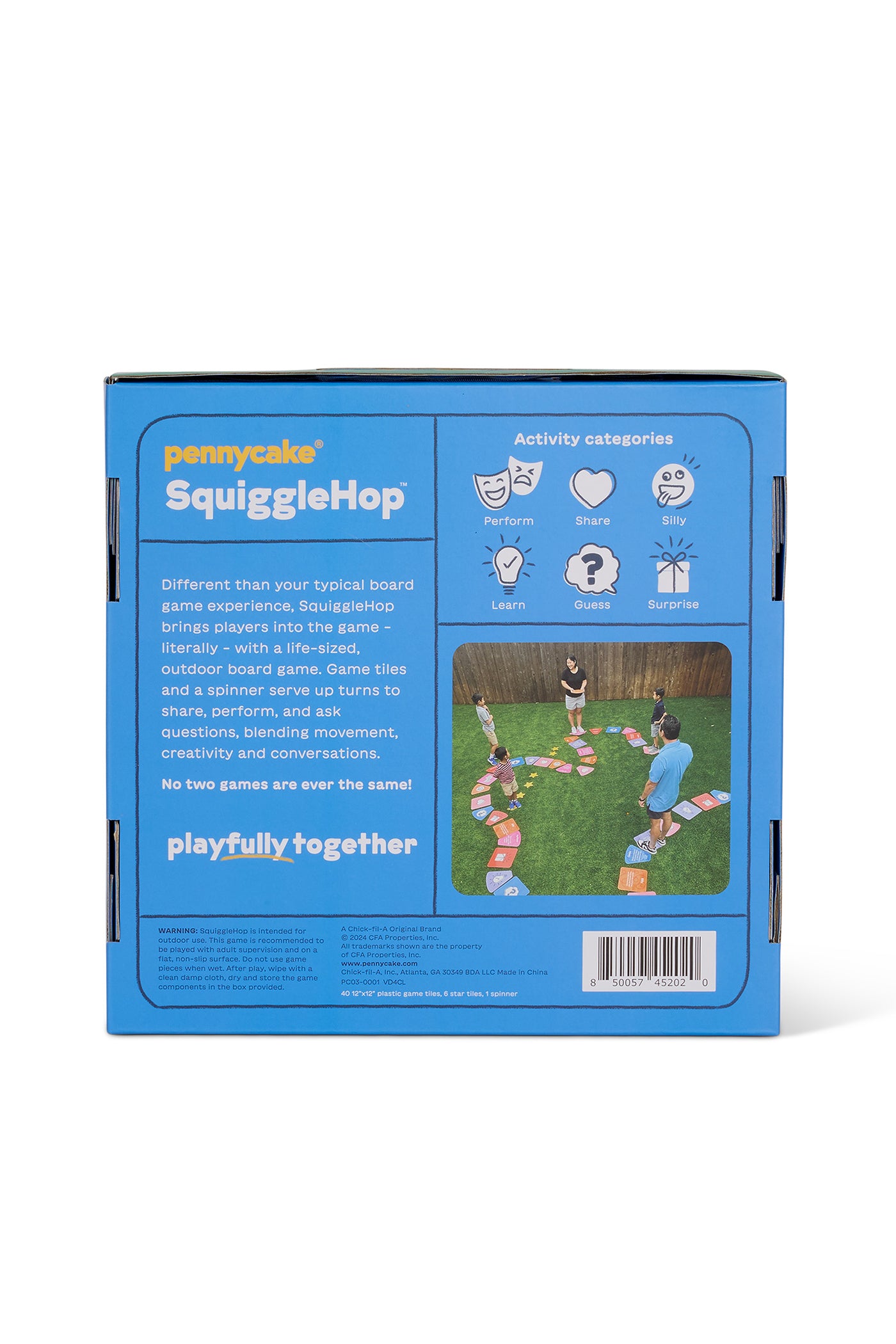 SquiggleHop™ Life-size Board Game - Carry Box Back - pennycake