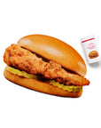 The Original Chick‑fil‑A® Chicken Sandwich Shaped Puzzle Completed with its container next to it