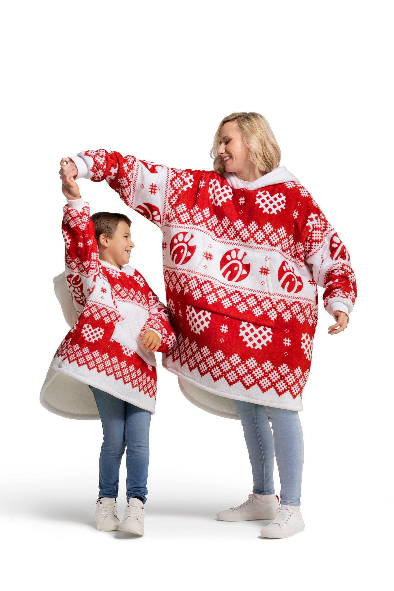 Waffly Wonderful Kids Fleece Lined Wearable Blanket