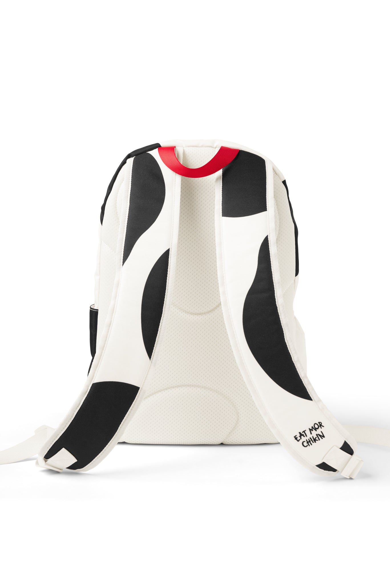 Back view of Cow Print Backpack with shoulder straps