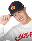 Man smiling wearing Chick-fil-A Heritage Doodles Wool Hat 
