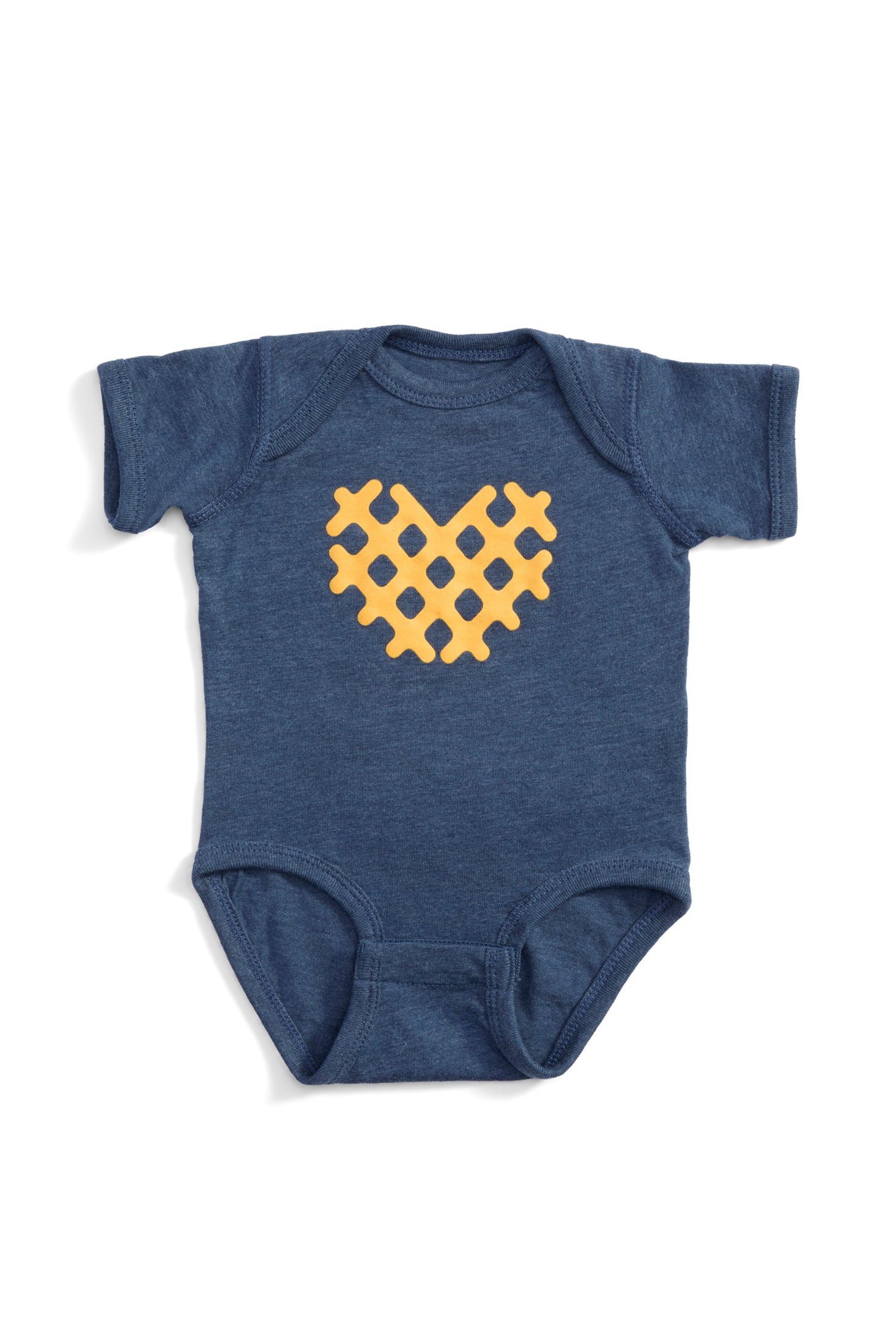 Waffle Fry Heart Infant Bodysuit 