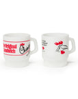 Home of the Original Chicken Sandwich® Milk Glass Mug - Set of 2