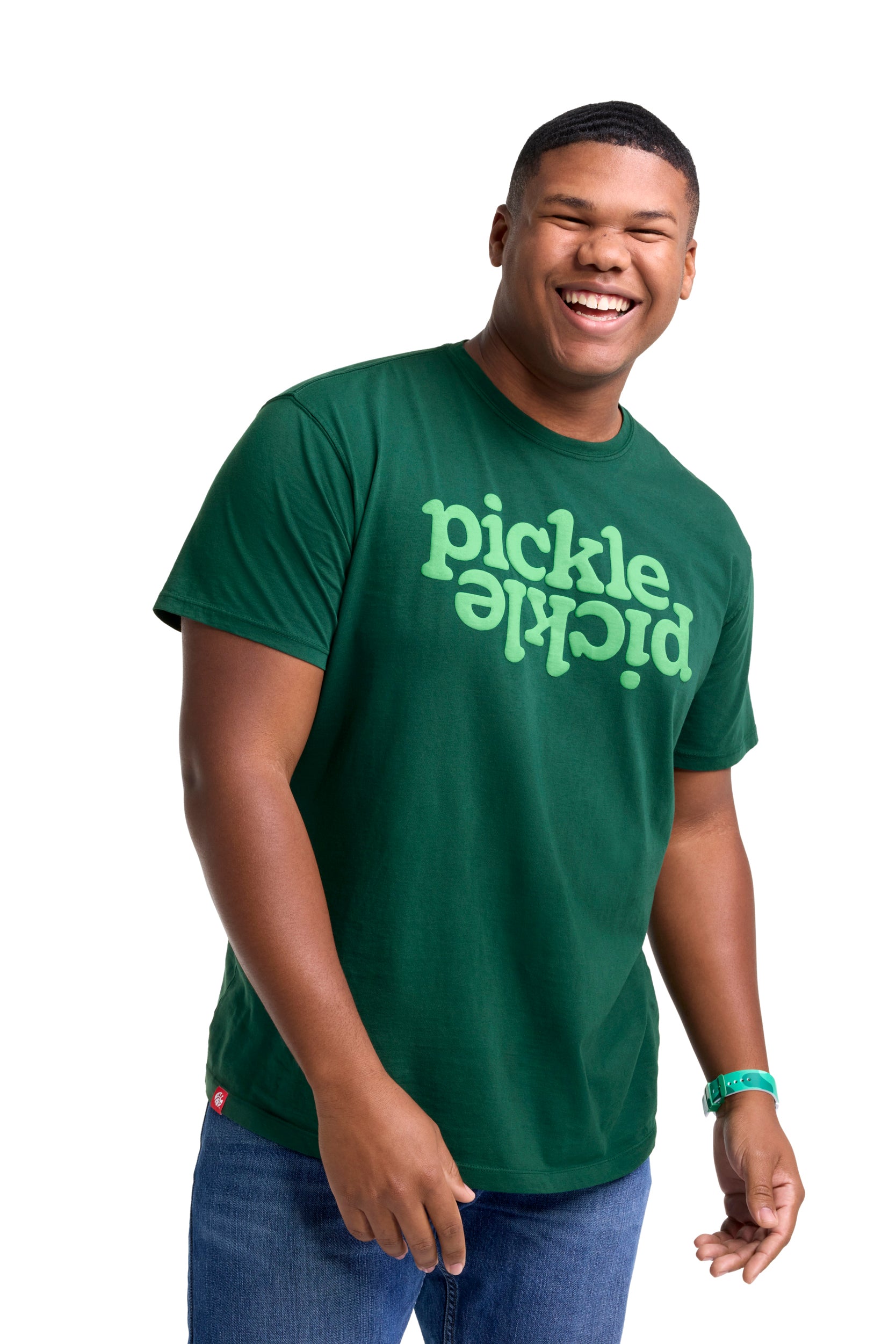 Man wearing Pickle Pickle Tee