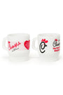 The Taste Worth Shopping For Milk Glass Mug Set - Set of 2