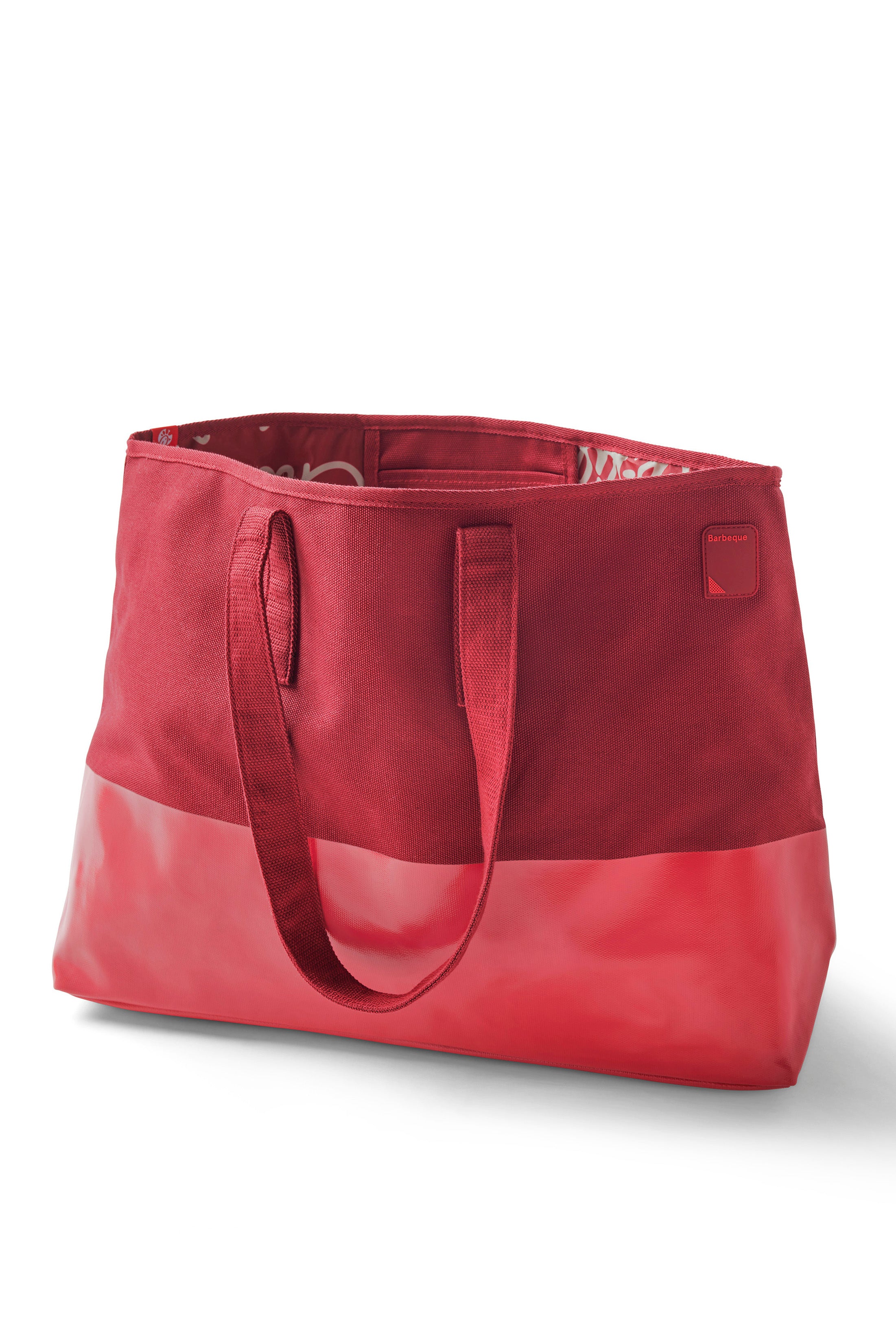 Filled tone-on-tone red Barbeque Sauce Oversized Tote Bag