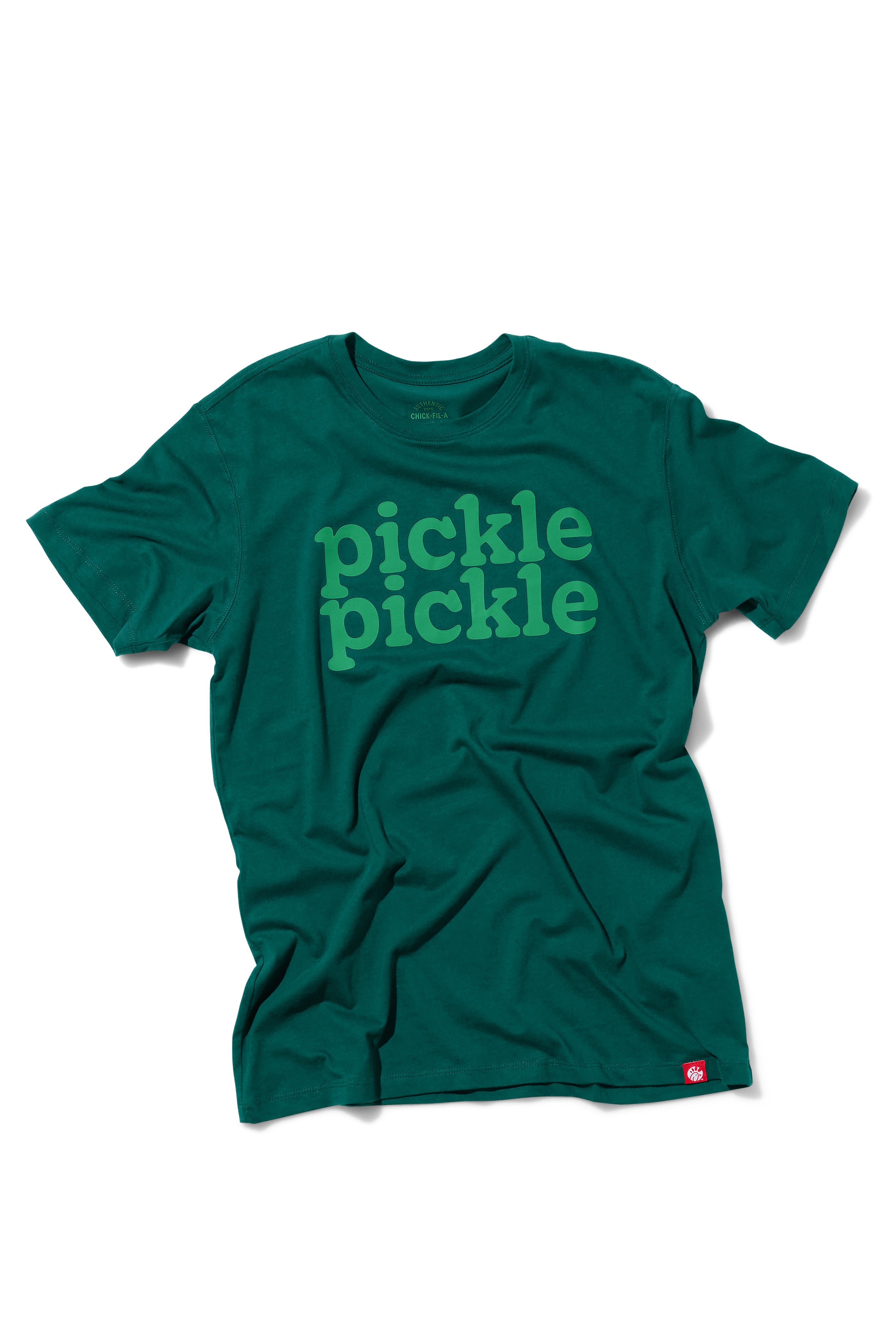 Overhead photograph of Pickle Pickle Tee