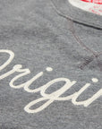 Closeup of the stitching on the Original Crewneck